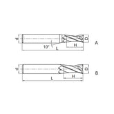 Solid carbide milling End milllong Semi-finishing GM-2FL - Makotools Industrial Supply Tools for Metal Cutting
